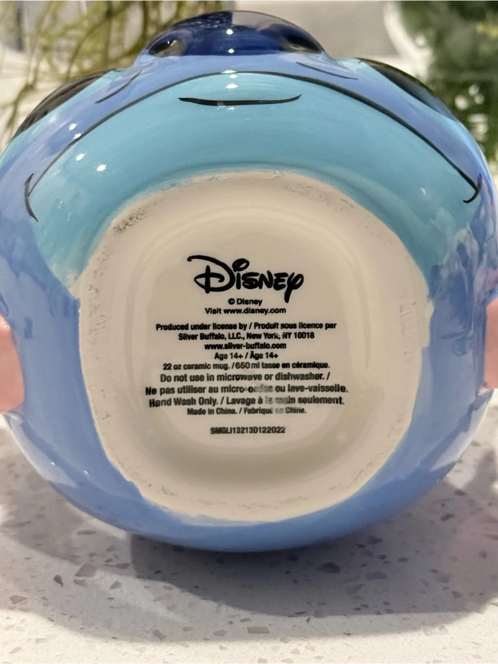 Disney Lilo & Stitch Stitch Double-Handled Ceramic Mug